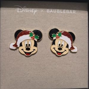 Baublebar x Disney Santa Mickey Mouse Stud Earrings